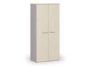 kancelarska skrin s dvermi primo gray 800 x 420 x 1781 mm seda briza 143474