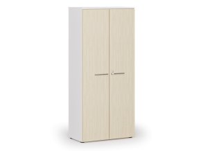 kancelarska skrin s dvermi primo white 800 x 420 x 1781 mm bila briza 143490