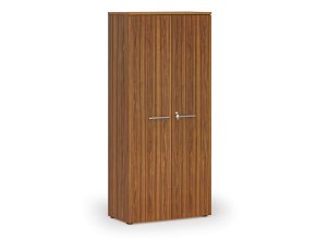 kancelarska skrin s dvermi primo wood 800 x 420 x 1781 mm orech 143598