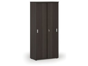 Skříň se zasouvacími dveřmi PRIMO WOOD, 800 x 420 x 1781 mm, wenge