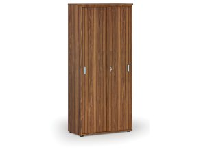 Skříň se zasouvacími dveřmi PRIMO WOOD, 800 x 420 x 1781 mm, ořech