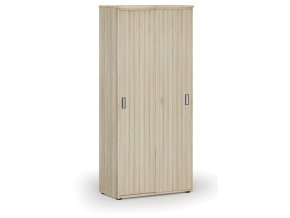 Skříň se zasouvacími dveřmi PRIMO WOOD, 800 x 420 x 1781 mm, dub přírodní