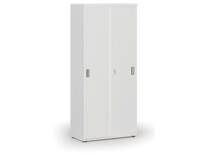 Skříň se zasouvacími dveřmi PRIMO WHITE, 800 x 420 x 1781 mm, bílá