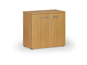 Kancelářská skříň s dveřmi PRIMO WOOD, 800 x 420 x 740 mm, buk