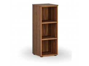 Kancelářský regál PRIMO WOOD, 1087 x 400 x 420 mm, ořech