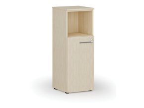 Kombinovaná kancelářská skříň PRIMO WOOD, 400 x 420 x 1087 mm, bříza