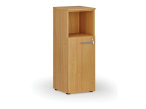 Kombinovaná kancelářská skříň PRIMO WOOD, 400 x 420 x 1087 mm, buk