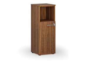 Kombinovaná kancelářská skříň PRIMO WOOD, 400 x 420 x 1087 mm, ořech