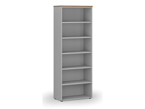 kancelarsky regal primo gray 800 x 420 x 2128 mm seda orech 72844
