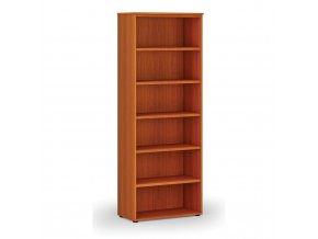 Kancelářský regál PRIMO WOOD, 2128 x 800 x 420 mm, třešeň