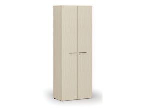 Kancelářská skříň s dveřmi PRIMO WOOD, 800 x 420 x 2128 mm, bříza