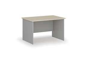 Kancelářský psací stůl PRIMO GRAY, 120x80 cm, šedá/bříza