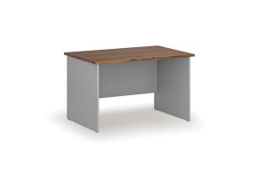 Kancelářský psací stůl PRIMO GRAY, 120x80 cm, šedá/ořech