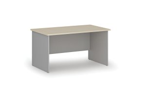 Kancelářský psací stůl PRIMO GRAY, 140x80 cm, šedá/bříza