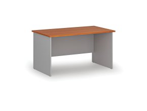 Kancelářský psací stůl PRIMO GRAY, 140x80 cm, šedá/třešeň