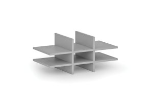 Nika PRIMO GRAY, 762 x 378 x 320 mm, šedá