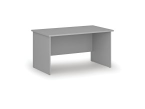 Kancelářský psací stůl PRIMO GRAY, 140x80 cm, šedá