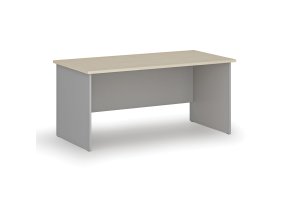 Kancelářský psací stůl PRIMO GRAY, 160x80 cm, šedá/bříza