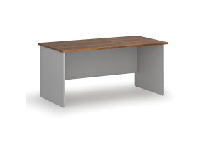 Kancelářský psací stůl PRIMO GRAY, 160x80 cm, šedá/ořech