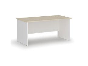 Kancelářský psací stůl PRIMO WHITE, 160x80 cm, bílá/bříza