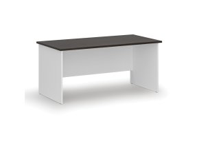 Kancelářský psací stůl PRIMO WHITE, 160x80 cm, bílá/wenge
