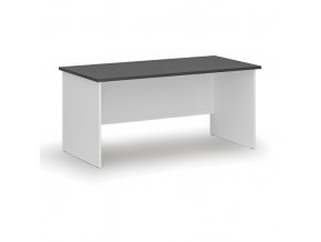 Kancelářský psací stůl rovný PRIMO WHITE, 1600 x 800 mm, bílá/grafit