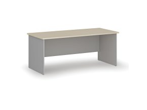 Kancelářský psací stůl PRIMO GRAY, 180x80 cm, šedá/bříza
