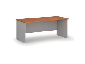 Kancelářský psací stůl PRIMO GRAY, 180x80 cm, šedá/třešeň
