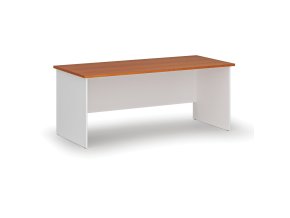 Kancelářský psací stůl PRIMO WHITE, 180x80 cm, bílá/třešeň