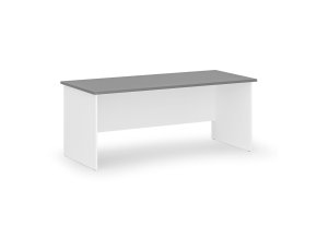 Kancelářský psací stůl PRIMO WHITE, 180x80 cm, bílá/grafit