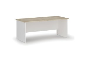 kancelarsky psaci stul primo white 180x80 cm bila dub prirodni 74139
