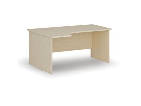 Rohový kancelářský psací stůl PRIMO WOOD, 160x120 cm, levý, bříza