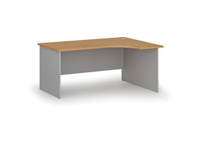 rohovy kancelarsky psaci stul primo gray 160x120 cm pravy seda buk 73489