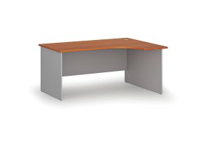 rohovy kancelarsky psaci stul primo gray 160x120 cm pravy seda tresen 73495