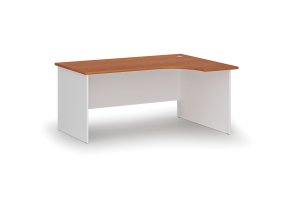 rohovy kancelarsky psaci stul primo white 160x120 cm pravy bila tresen 73547