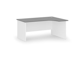 rohovy kancelarsky psaci stul primo white 160x120 cm pravy bila grafit 105945