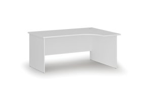 rohovy kancelarsky psaci stul primo white 160x120 cm pravy bila 73571