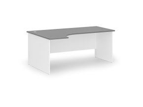 rohovy kancelarsky psaci stul primo white 180x120 cm levy bila grafit 105946