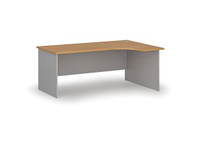 rohovy kancelarsky psaci stul primo gray 180x120 cm pravy seda buk 73704