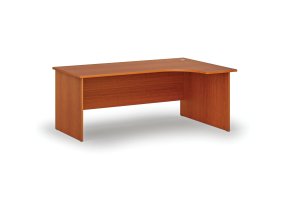Rohový kancelářský psací stůl PRIMO WOOD, 180x120 cm, pravý, třešeň