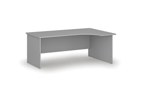 rohovy kancelarsky psaci stul primo gray 180x120 cm pravy seda 73790