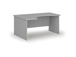 Ergonomický kancelářský psací stůl PRIMO GRAY, 160x120 cm, levý, šedá