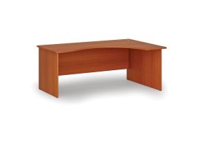 Ergonomický kancelářský psací stůl PRIMO WOOD, 180x120 cm, pravý, třešeň