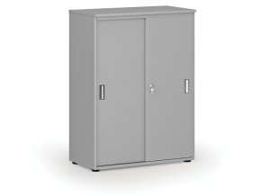 kancelarska skrin se zasouvacimi dvermi primo gray 800 x 420 x 1087 mm seda 70959