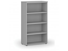 Kancelářský regál PRIMO GRAY, 1434 x 800 x 420 mm, šedá