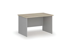 Kancelářský psací stůl PRIMO GRAY, 120x80 cm, šedá/dub přírodní
