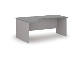 Ergonomický kancelářský psací stůl PRIMO GRAY, 180x120 cm, levý, šedá/grafit