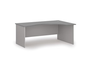 ergonomicky kancelarsky psaci stul primo gray 180x120 cm pravy seda grafit 105966
