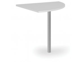 Rohová přístavba pro kancelářské pracovní stoly PRIMO, 800 mm, bílá
