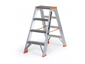 Oboustranné hliníkové schůdky ALVE PREMIUM, 2x4 stupně, výška 0,85 m